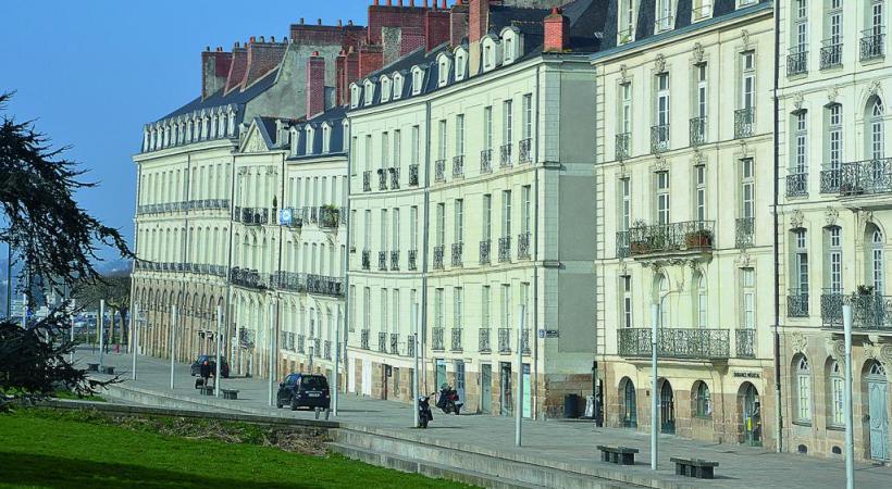 L’île Feydeau et ses maisons du XVIIIe siècle qui tanguent.  ALAIN BOSSU 
