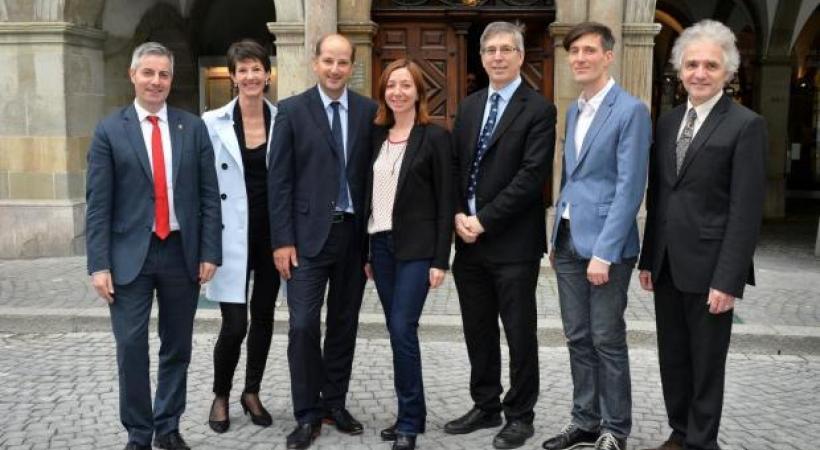 La nouvelle municipalité lausannoise. dr