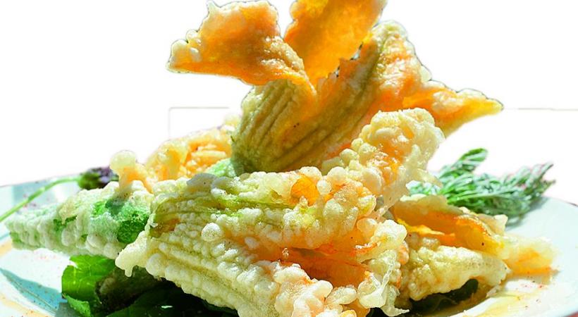 Fleurs de courgettes farcies à la romaine