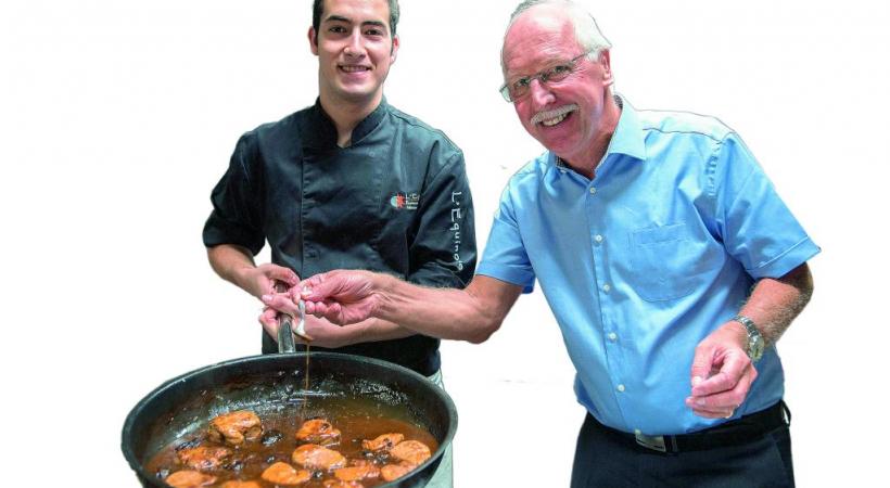 André Semião et Frédéric Haenni, ancien président de Gastrovaud