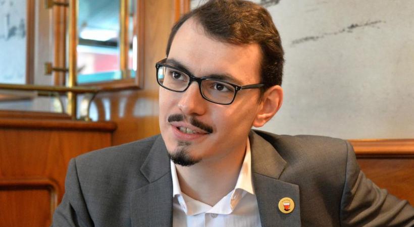 A 26 ans,Valentin Christe préside le Conseil communal depuis six mois. verissimo