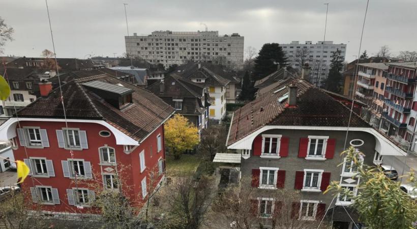  Les bâtisses concernées et les gabarits de la nouvelle construction prévue. dr