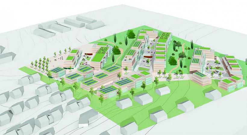  Le plan partiel d'affectation du futur quartier. DR