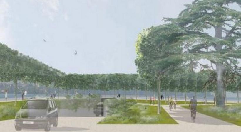  L’entrée du futur parking, image de synthèse. dr 