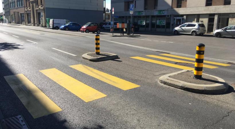  Plus de 700 passages piétons à Lausanne ne sont pas régulés par des feux rouges. DR