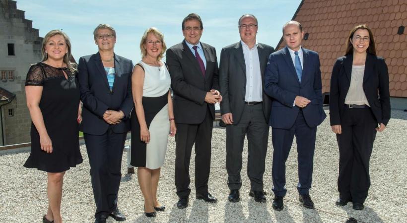  Le nouveau Gouvernement vaudois pour la législature 2017-2022. jean-bernard sieber / arc
