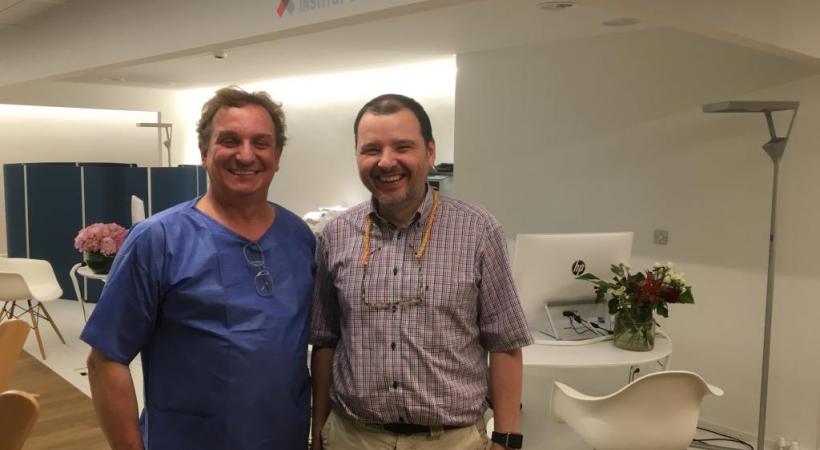  Les Dr Philippe Mavrocordatos et Lucian Macrea. dr