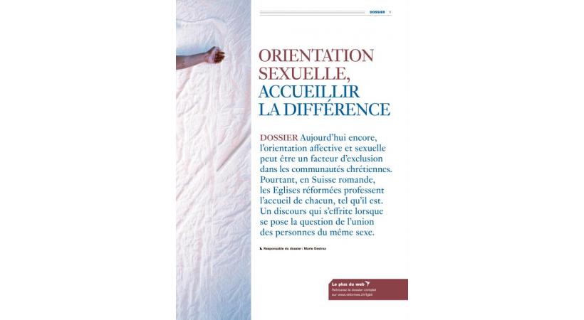  La double-page parue dans le journal «Réformés». dr