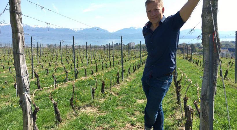  Marc Vicari sur les hauts du Domaine de la Ville de Morges. KOTTELAT