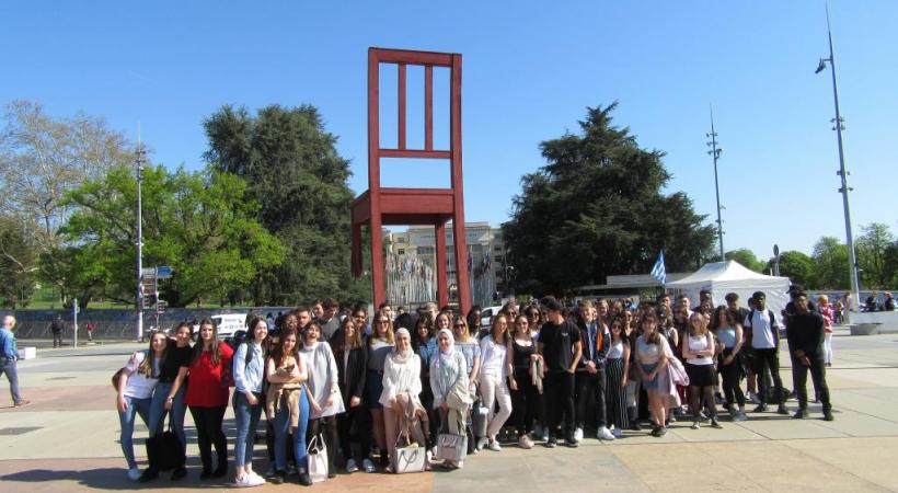  Tous les éléves de l'Ecole de culture générale qui ont participé au concours. DR