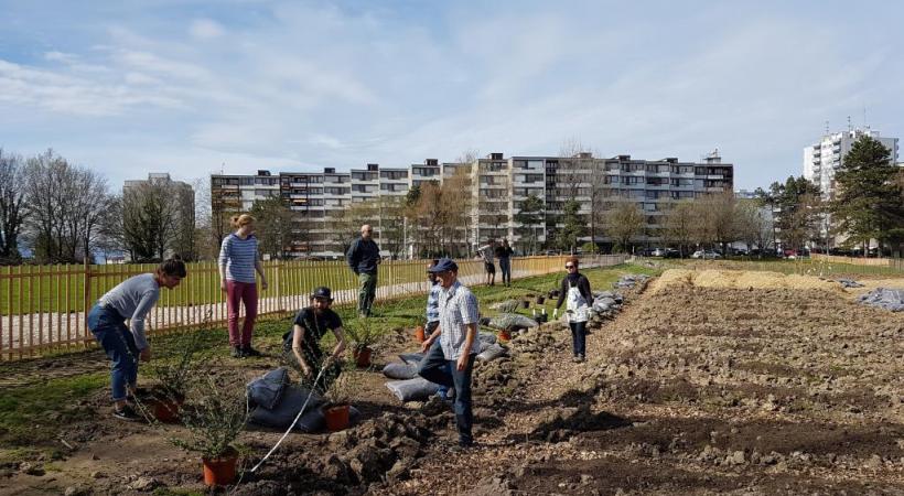 En avril, des chantiers participatifs ont permis d’affiner le projet. PHOTO:VILLE DE LAUSANNE