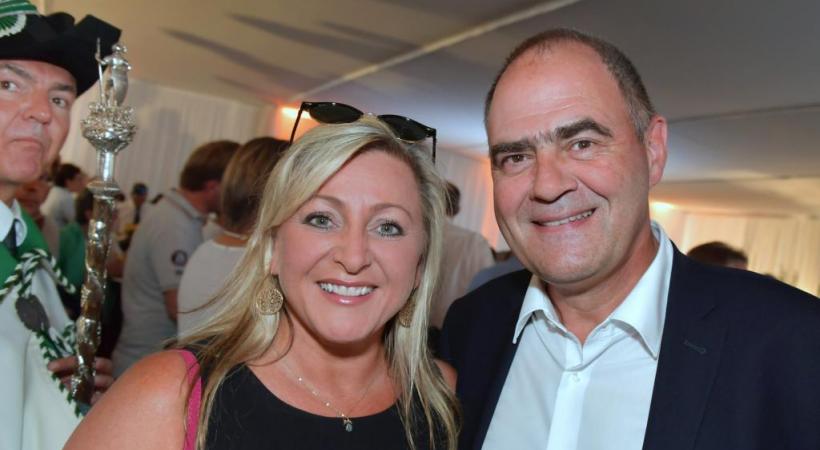Nuria Gorrite, présidente du Conseil d’Etat vaudois, et Eric Loup, secrétaire général de la fête