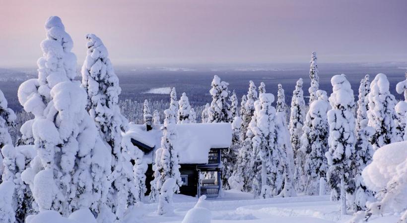 Photogénie de l’hiver lapon. 