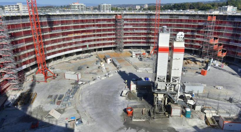 Le Vortex, navire amiral de Lausanne 2020, doit son nom à sa rampe dont la forme évoque un tourbillon. PHOTOS VERISSIMO