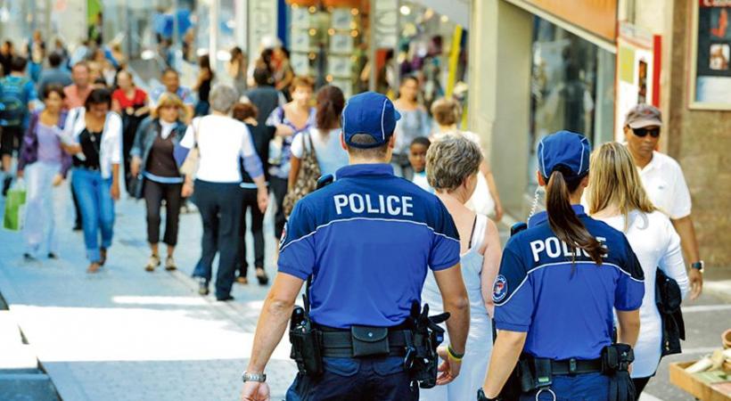 La présence policière renforcée dans les rues de la ville a contribué à ces bons chiffres. DR