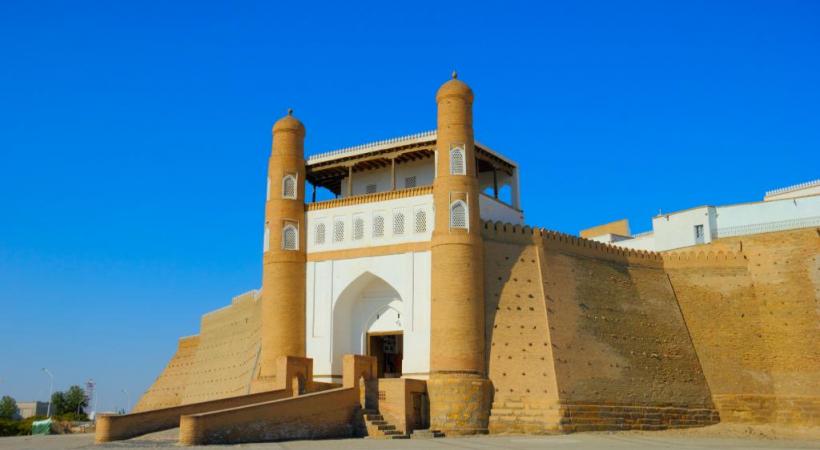 La place monumentale du Régistan, à Samarcande, l’une des plus belles au monde.