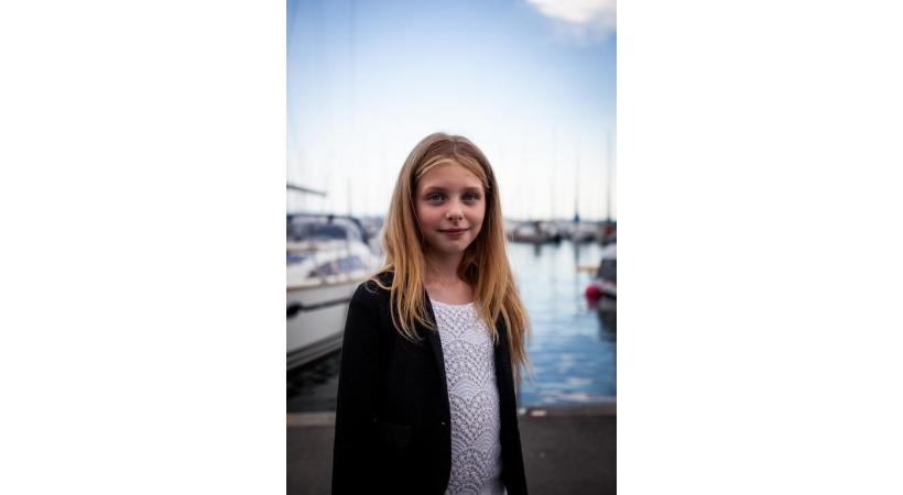 La jeune Lausannoise Livia Le Bon, vedette un peu malgré elle sur YouTube. DR