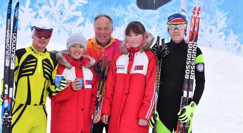 Grâce au Vaudois Pascal Gertsch, quatre jeunes athlètes mongols ont pu se hisser jusqu’au haut niveau à l’occasion de ces JOJ. DR