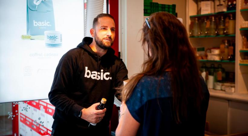 Sébastien Saugy, propriétaire de Basic, à la rue de la Pontaise.