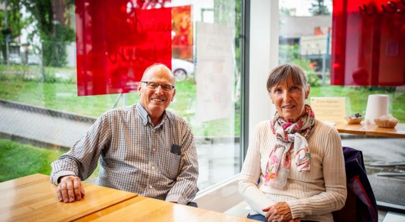Francine Borboën (à gauche) a reçu une fois par semaine l’appel de Joëlle Miranda (à droite) durant le confinement. MISSON 