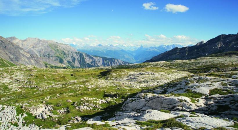 Le Sanetsch, c’est aussi le glacier de Tsanfleuron dominé, ici, par l’Oldehore. DR