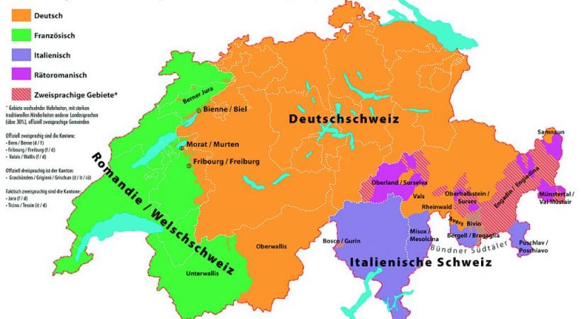 Les habitants de la Suisse romande parlaient différentes variantes de francoprovençal. DR