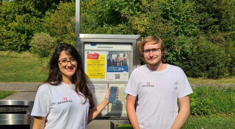 Les deux jeunes créateurs de City Tour Player. MISSON