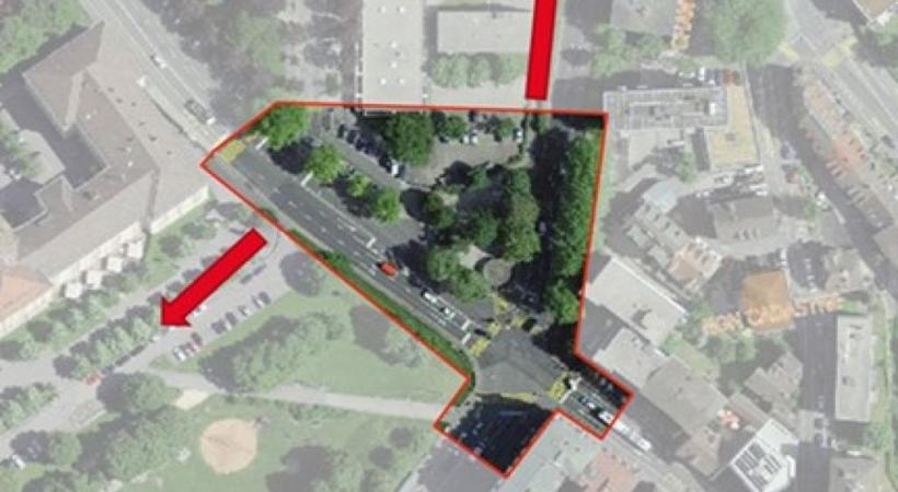 Les périmètres concernés des places de l’Europe et Centrale ainsi que du quartier des Casernes.DR      