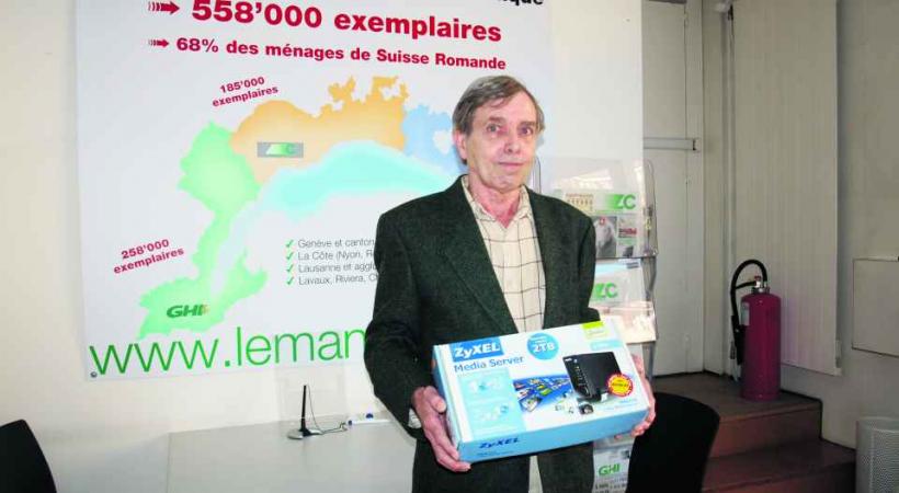 André Aeschlimann: Un disque dur Zyxel NSA 310-2T. 