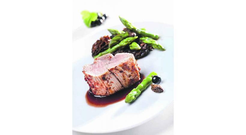 Filet de veau moutarde et cassis