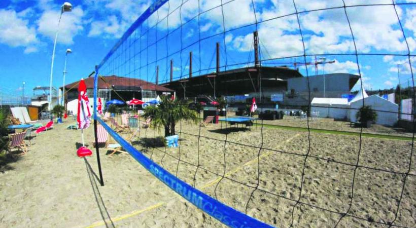 Sur la patinoire... la plage!